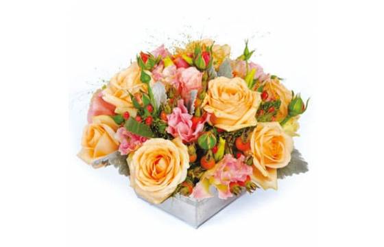 COMPOSITION FLORALE MIEL