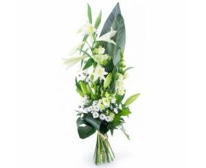 Bouquet de deuil blanc – Condoléances