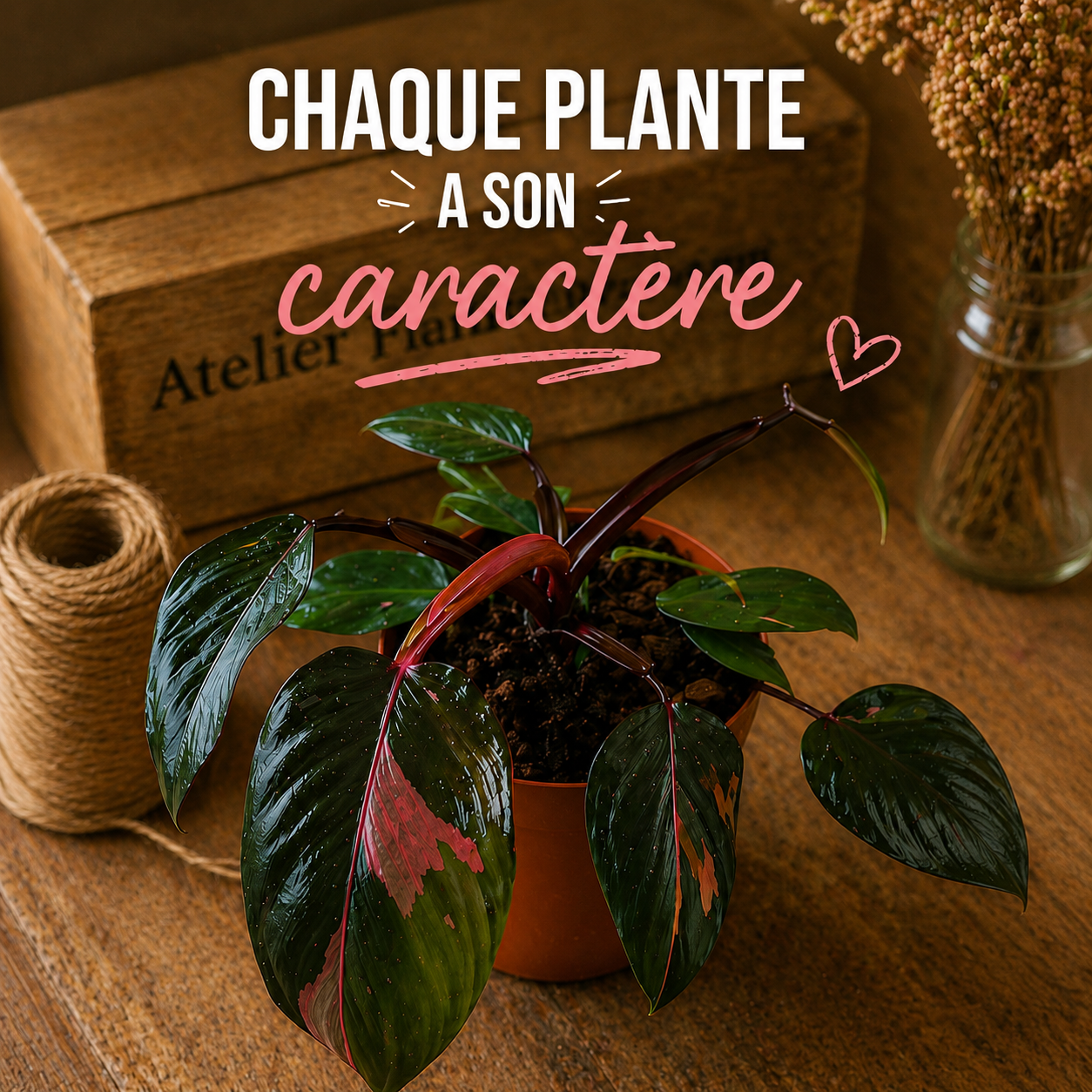 Philodendron Pink Princess – Plante de collection
