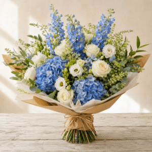 BOUQUET SUR COMMANDE BLEU BLANC