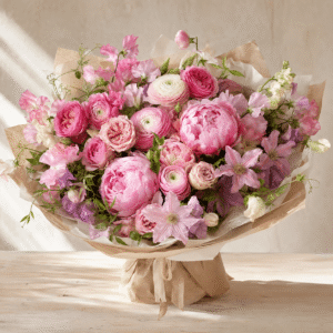 BOUQUET SUR COMMANDE PREMIUM ROSE