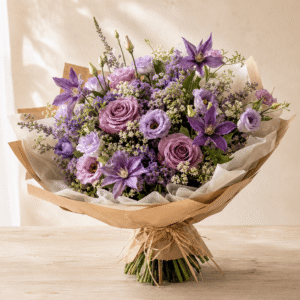 BOUQUET SUR COMMANDE VIOLET ÉLÉGENCE